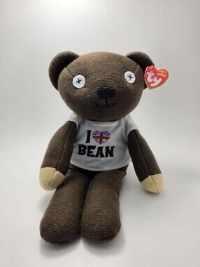 Ty Beanie BUDDY “Teddy” the Teddy Bear Mr. Bean Shirt! (larger 11 inch)